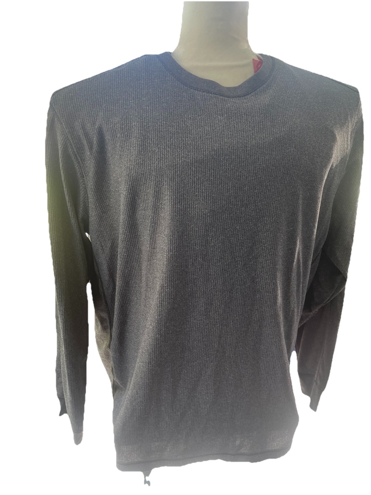 A4 N3165 Men’s Performance T-Shirt XXL Gray Long Sleeve Polyester Cooling Dri-Fi