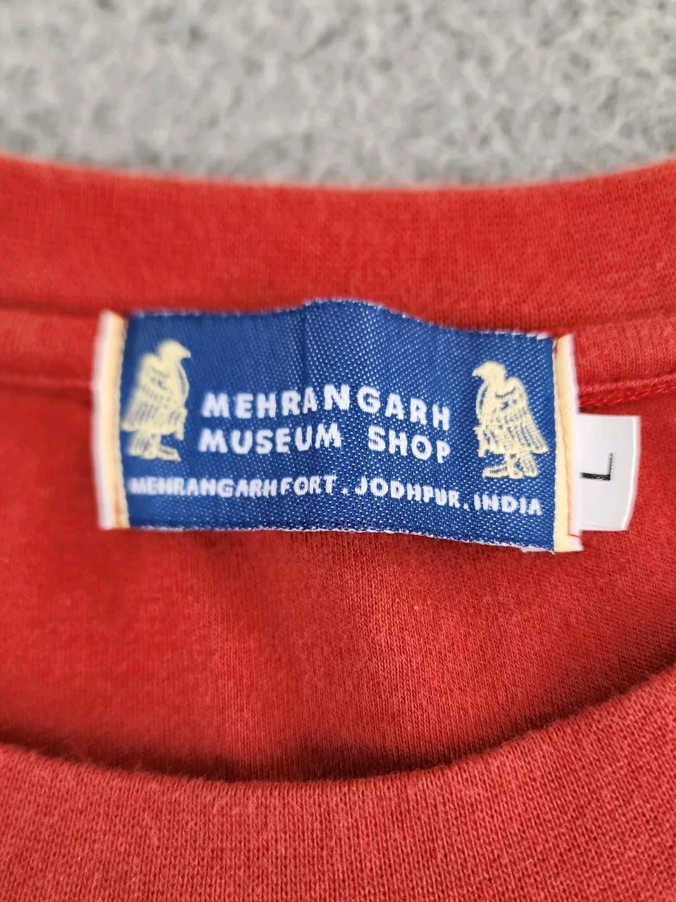 Lion Head Dagger Shirt Mens Large Mehrangarh Museum Shop Jodhpur India Adult A14