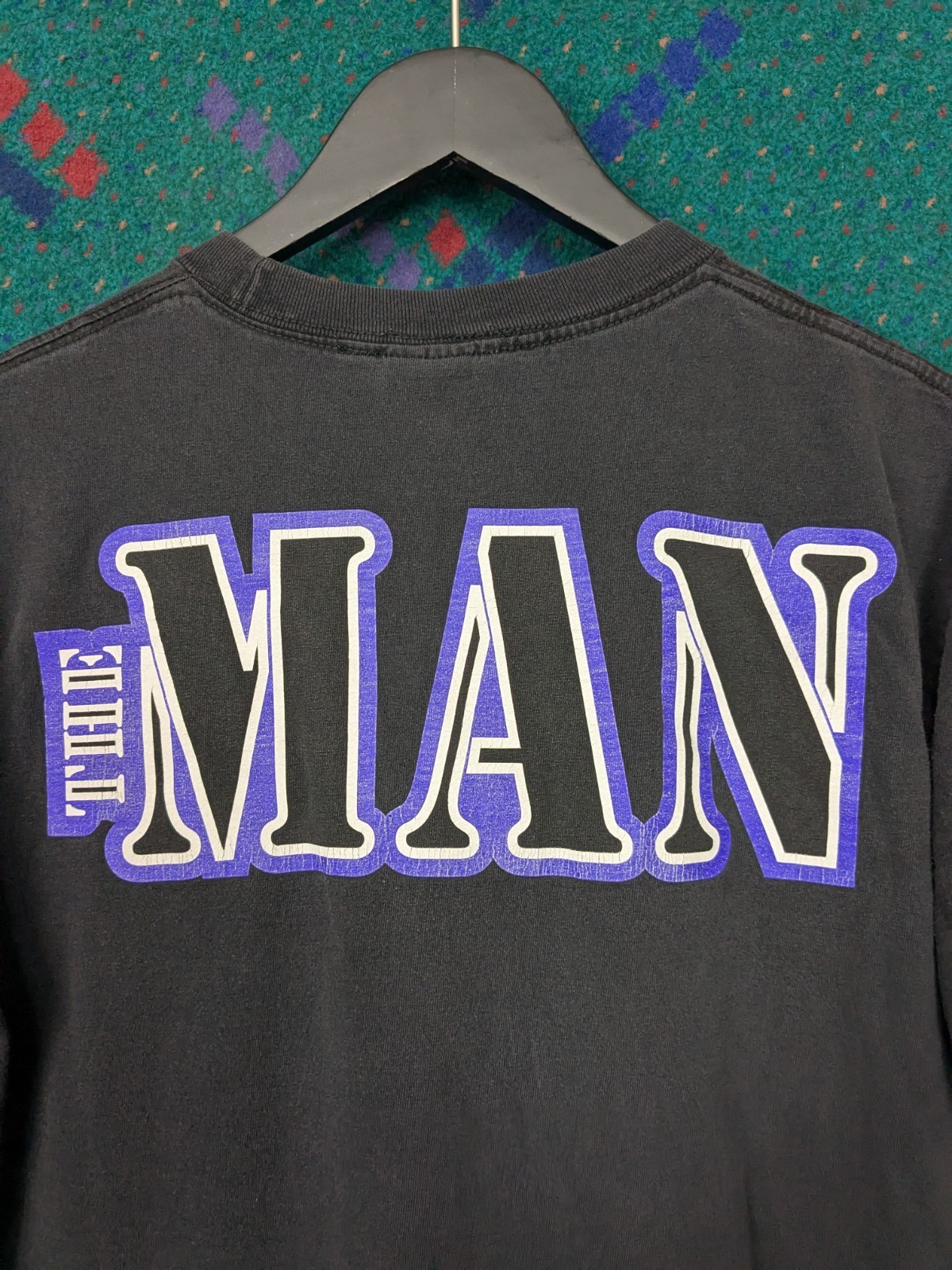 Vintage 2000s Rogue Status The Man Keep Pouring It On T-Shirt Grunge Faded Y2K