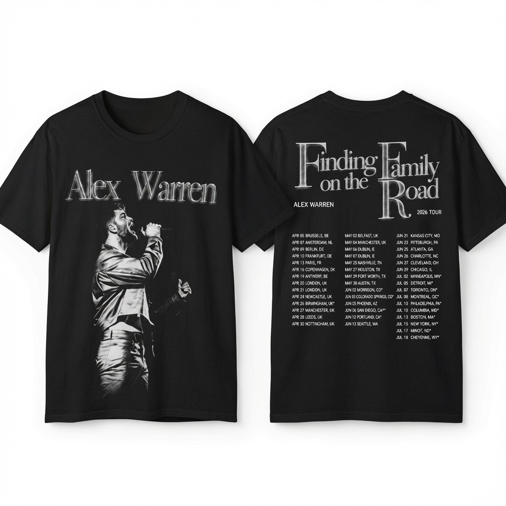 Alex Warren World Tour 2026 Shirt Concert Graphic Tee