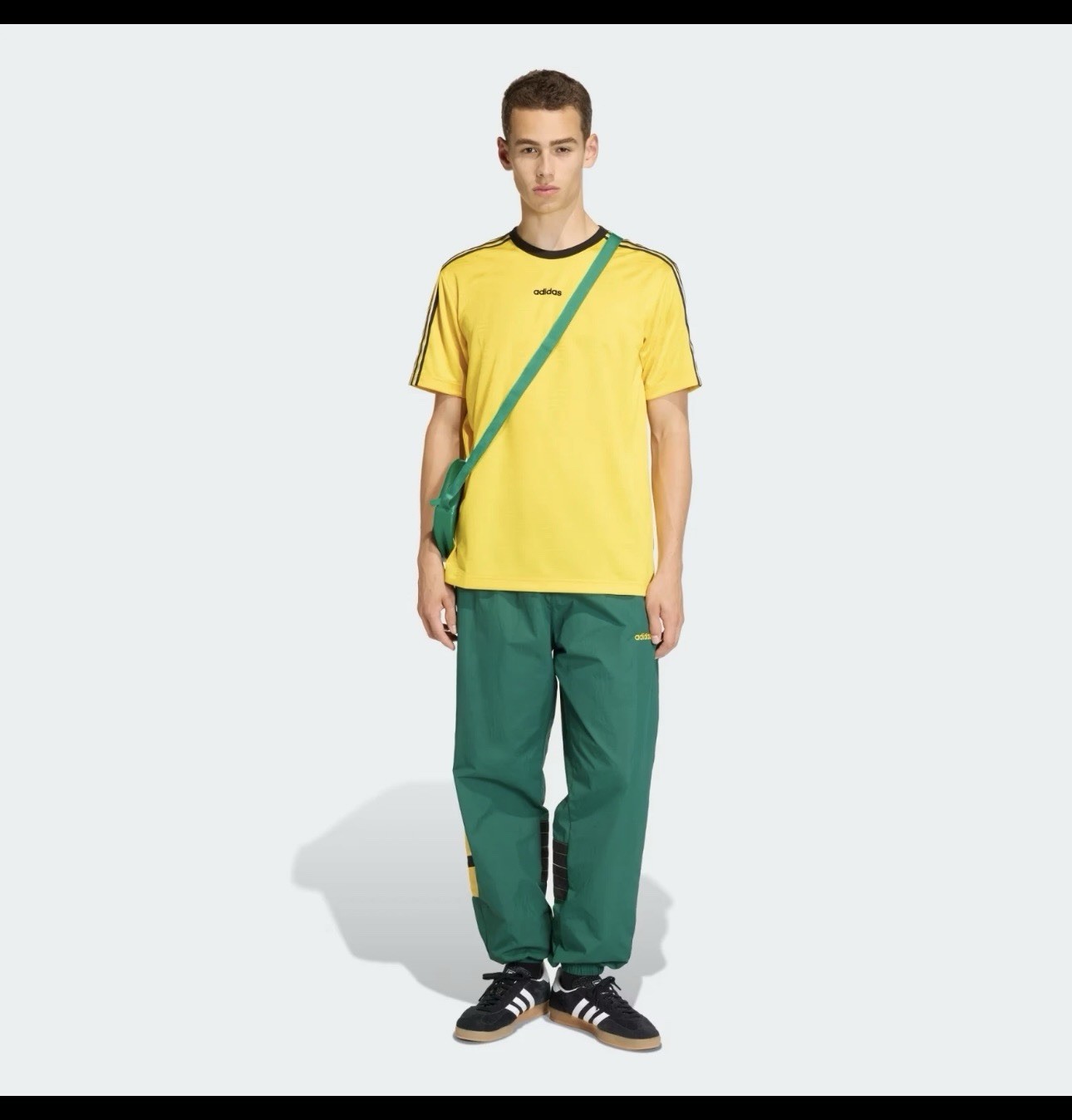 RARE! NEW MEN’S ADIDAS ORIGINALS TREFOIL JACQUARD SHIRT ~SIZE Small KE3336