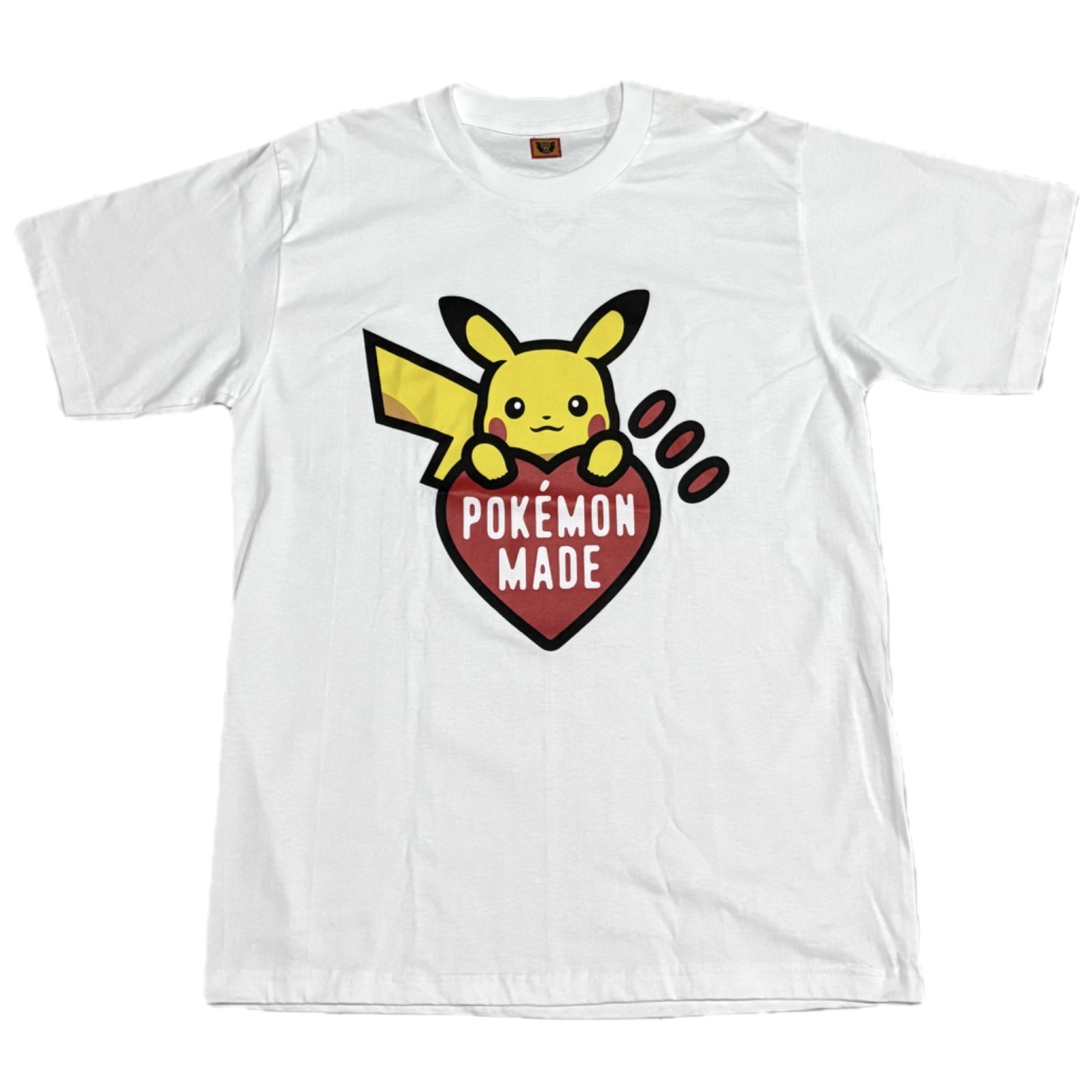 HUMAN MADE Pokemon RED GRAPHIC Harajuku Pikachu Cartoon Medium T-Shirt REPRINT