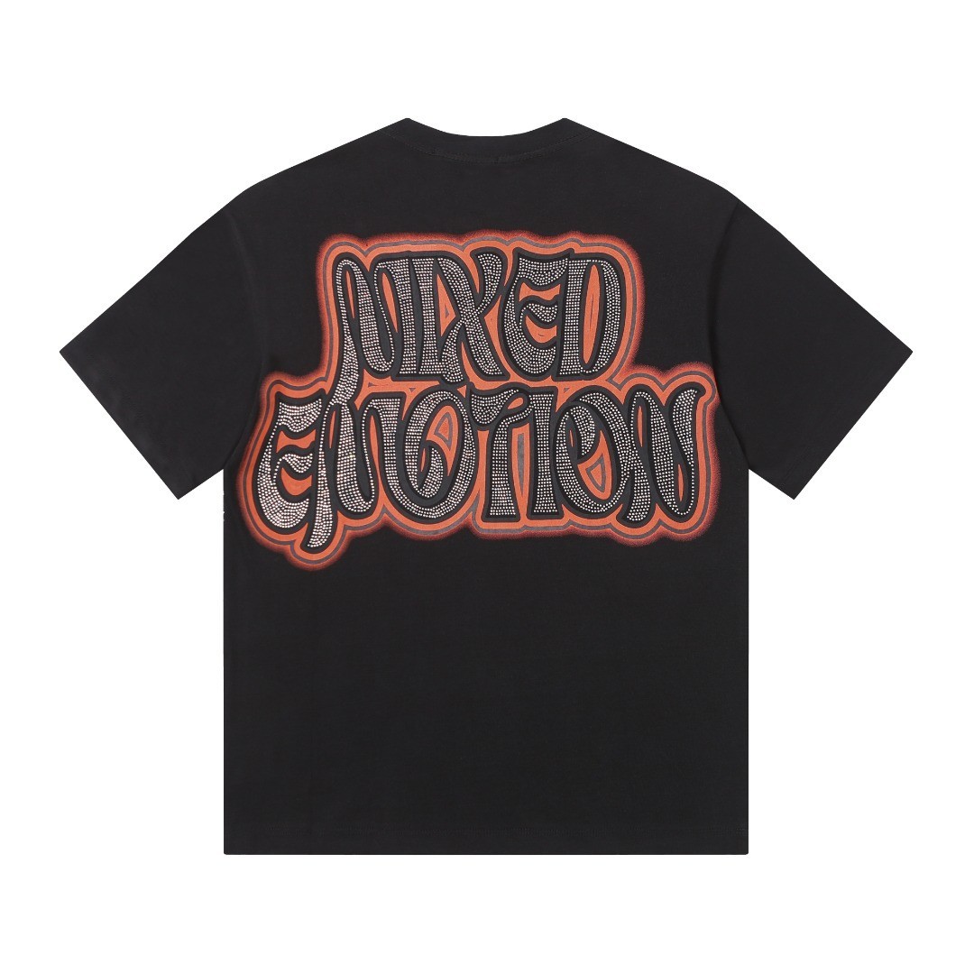 Mixed emotions tee shirt Black