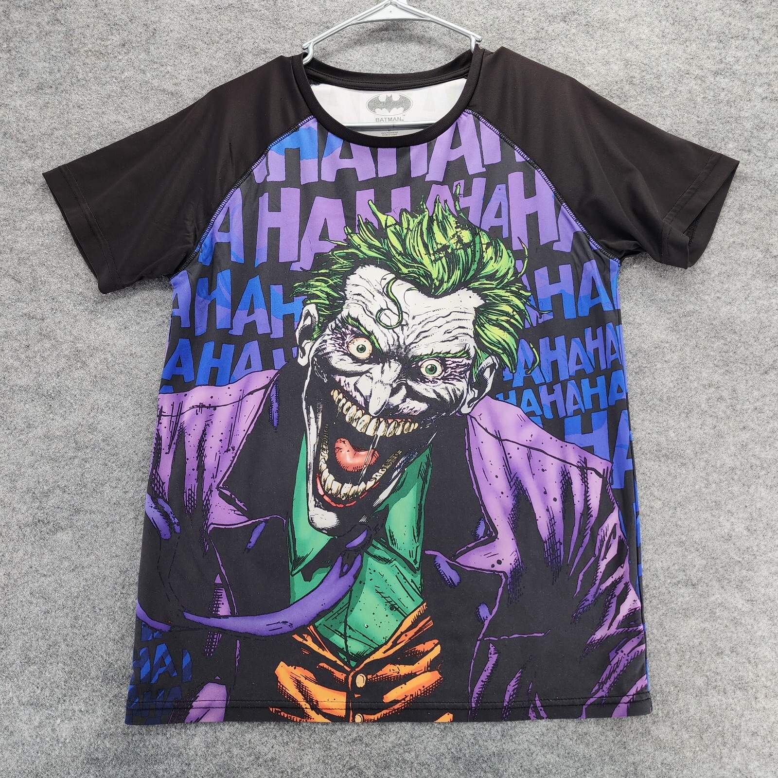 Batman Joker Shirt Mens Medium Shirt Sleeve All Over Print