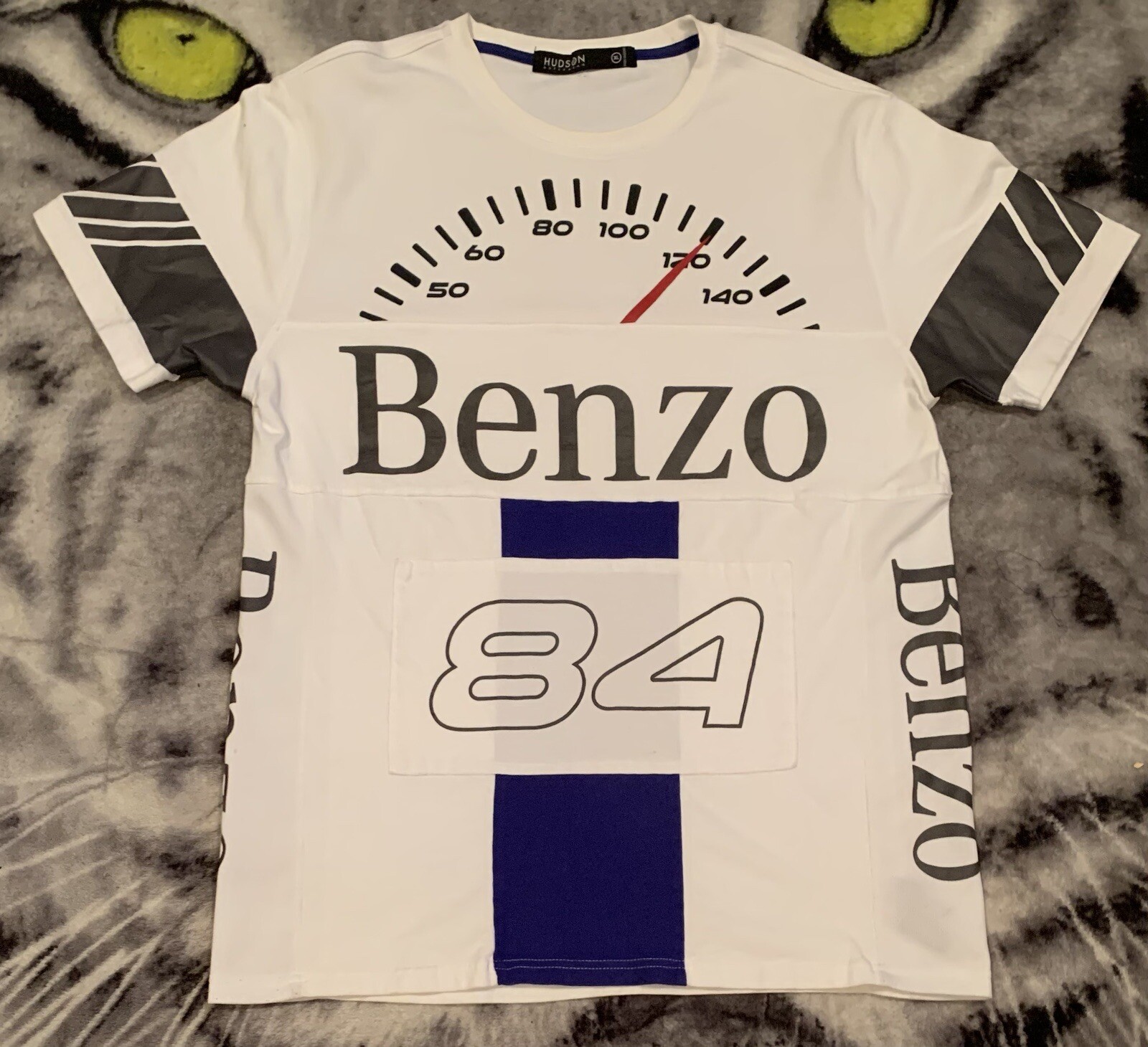 Rare Hudson mercedes benz 1984 Benzo Reflective Shirt Sz Xl