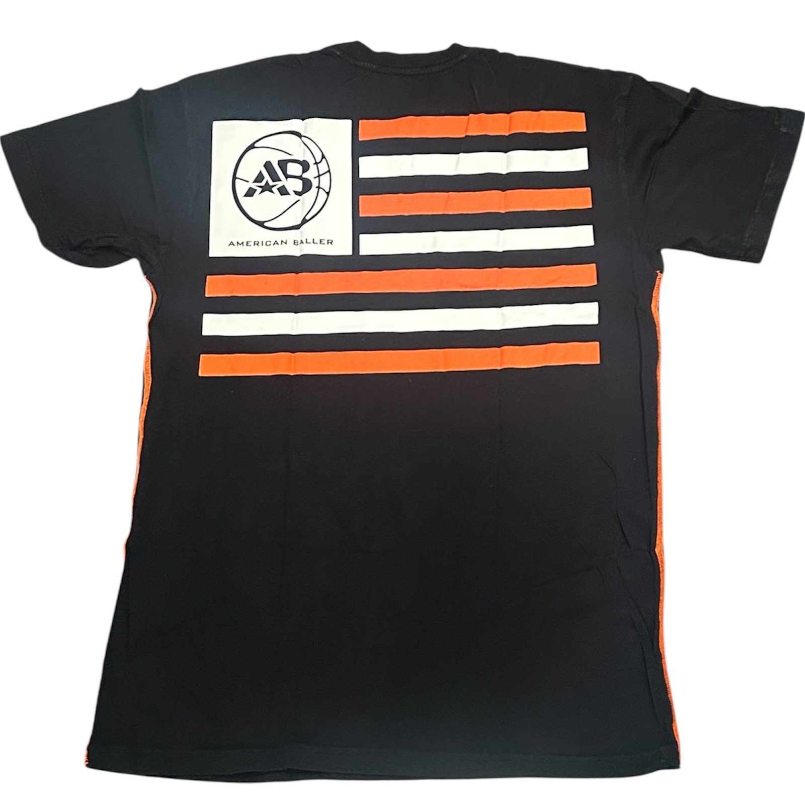 $40 AMERICAN FIGHTER BALLER Black ROAR Athletic Basketball Graphic T-shirt NWT