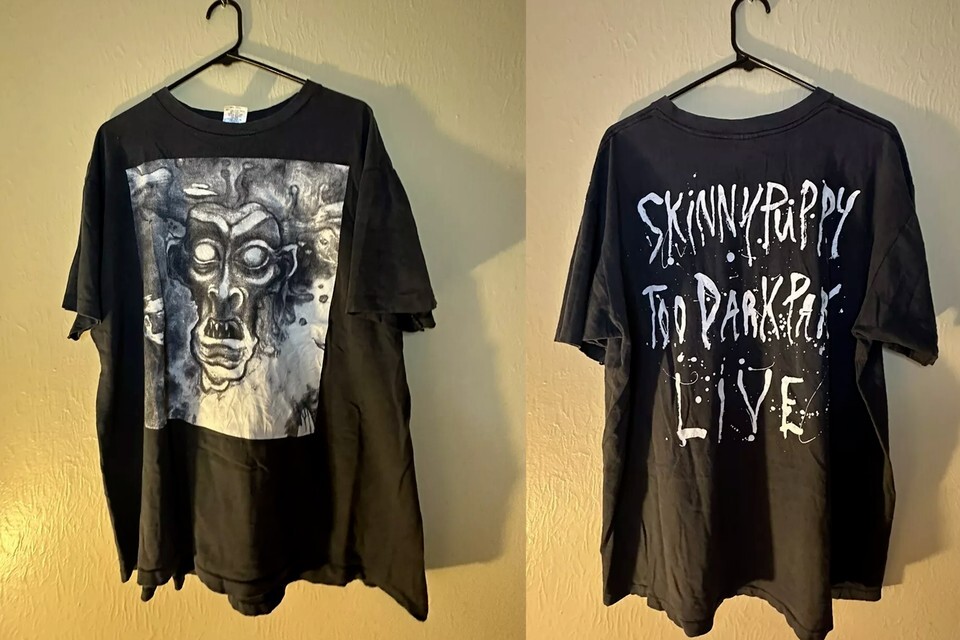 Skinny Puppy 1990 Too Dark Park Live Unisex T Shirt Full Size S-5XL FH360