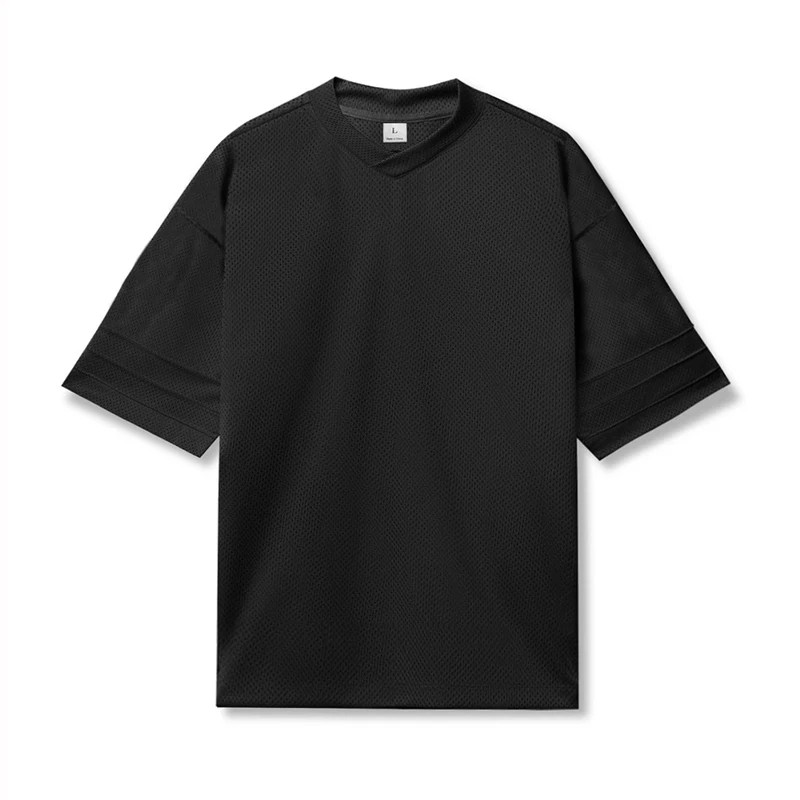 High Performance T Shirt Gym Workout Oversized Mesh Half Sleeve T-Shirt