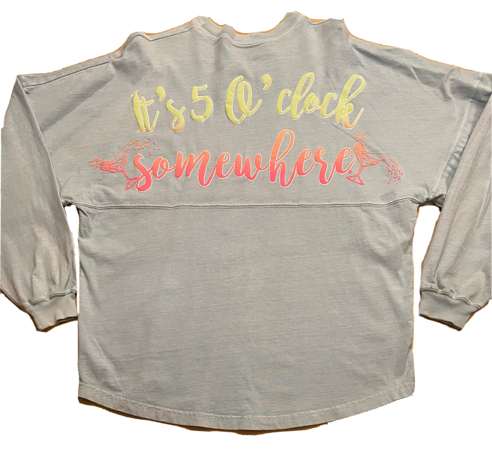 Spirit Jersey Margaritaville Medium ITS 5 O’CLOCK SOMEWHERE Long Sleeve Shirt