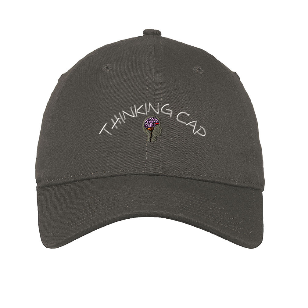 Thinking Cap Style 2 Embroidered Soft Low Profile Hat