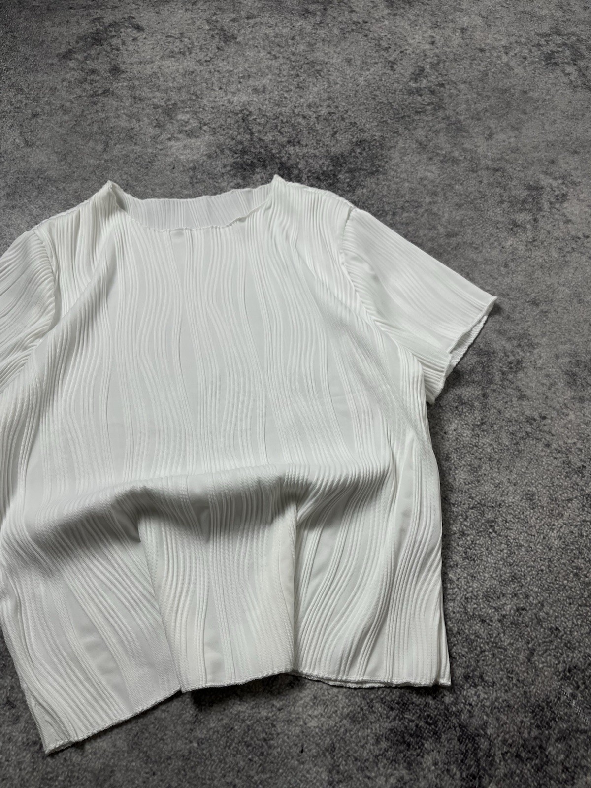 🔥90’s Issey Miyake Pleats Please Style Vintage Japan Boxy T Shirt Y2k Tee