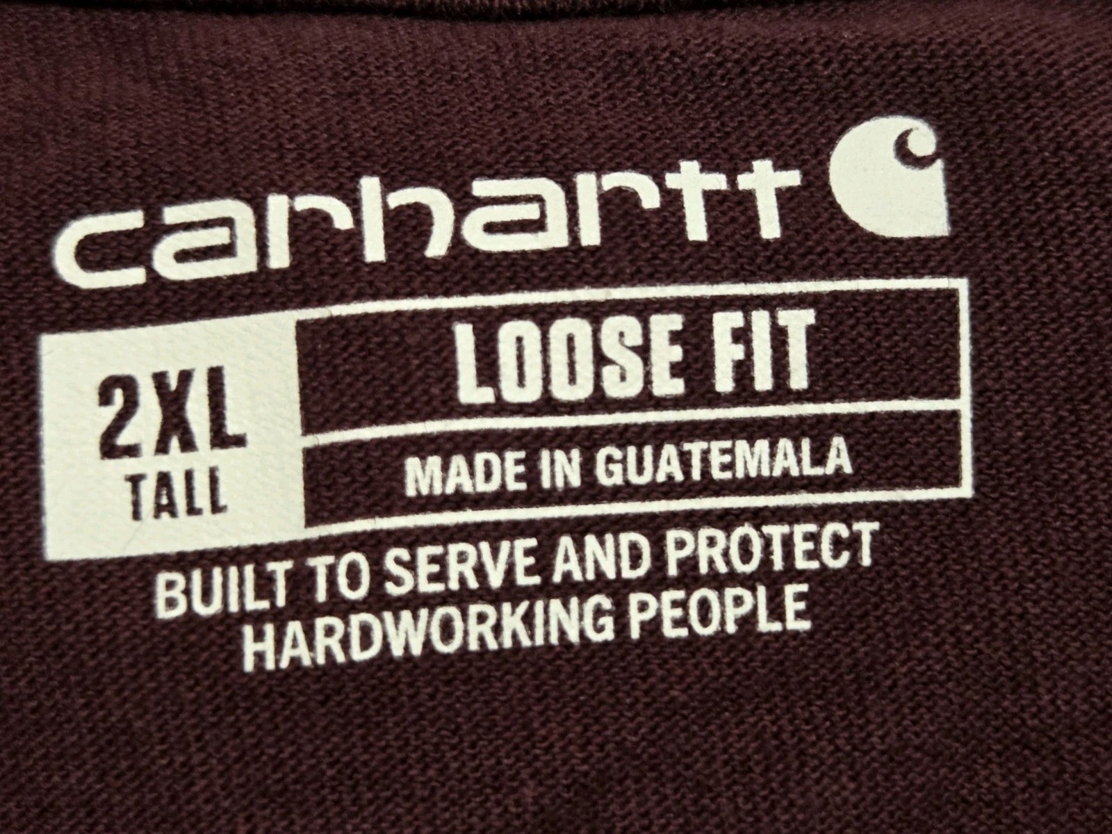 NWT MEN’S 2XL LOOSE FIT Long Sleeve CARHARTT HEAVYWEIGHT T-SHIRT TK0231-M IRR