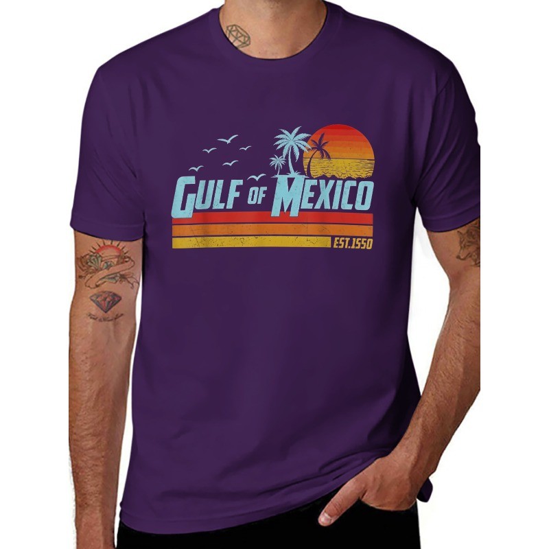 Gulf of Mexico Est 1550 Retro Vintage Beach T-Shirt