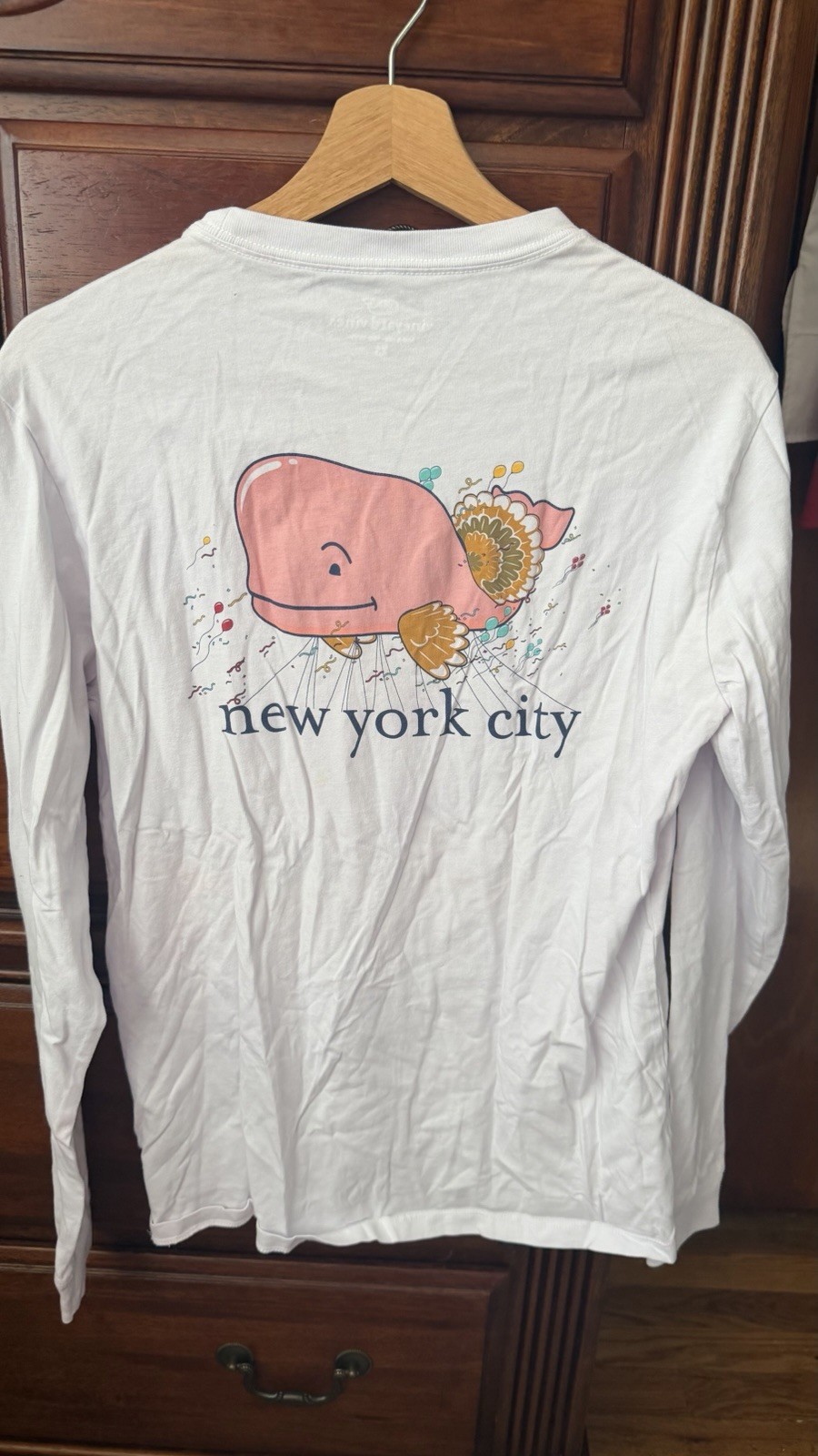 Vineyard Vines Men’s Long Sleeve Tee T-shirt Happy Thanksgiving