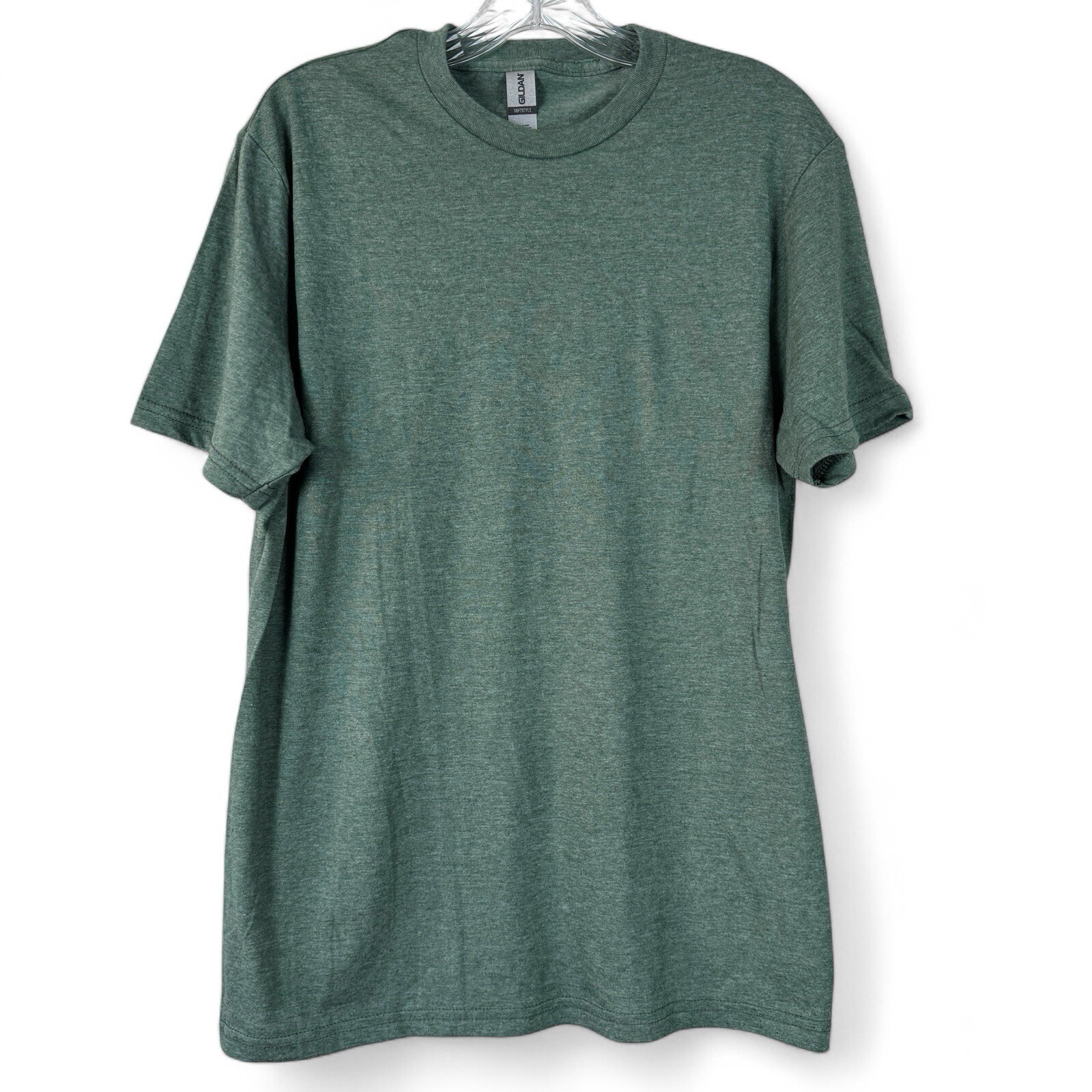 Gildan Soft Style Short Sleeve T-shirt Size Medium Heather Green – 4 Shirts NWOT