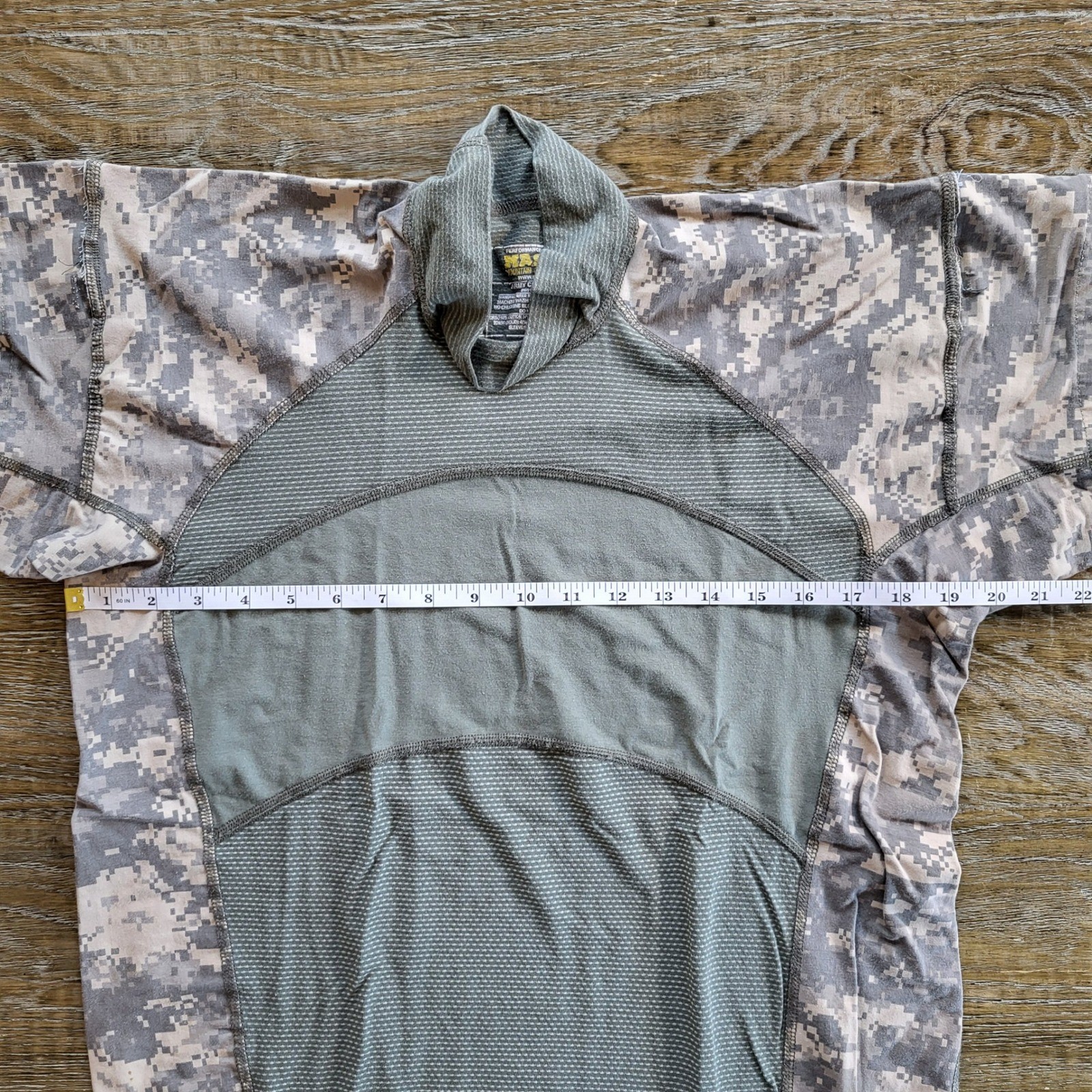 Massif Army Combat Shirt ACU Digital Camo Tactical Flame Resistant Mens Large