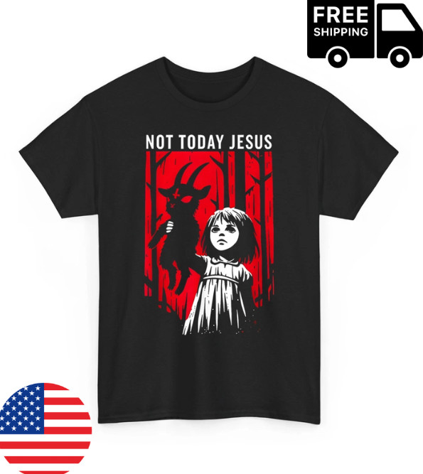 Not Today Jesus Funny Gothic Dark Art Creepy Cute Pastel Goth Tee Unisex T-Shirt