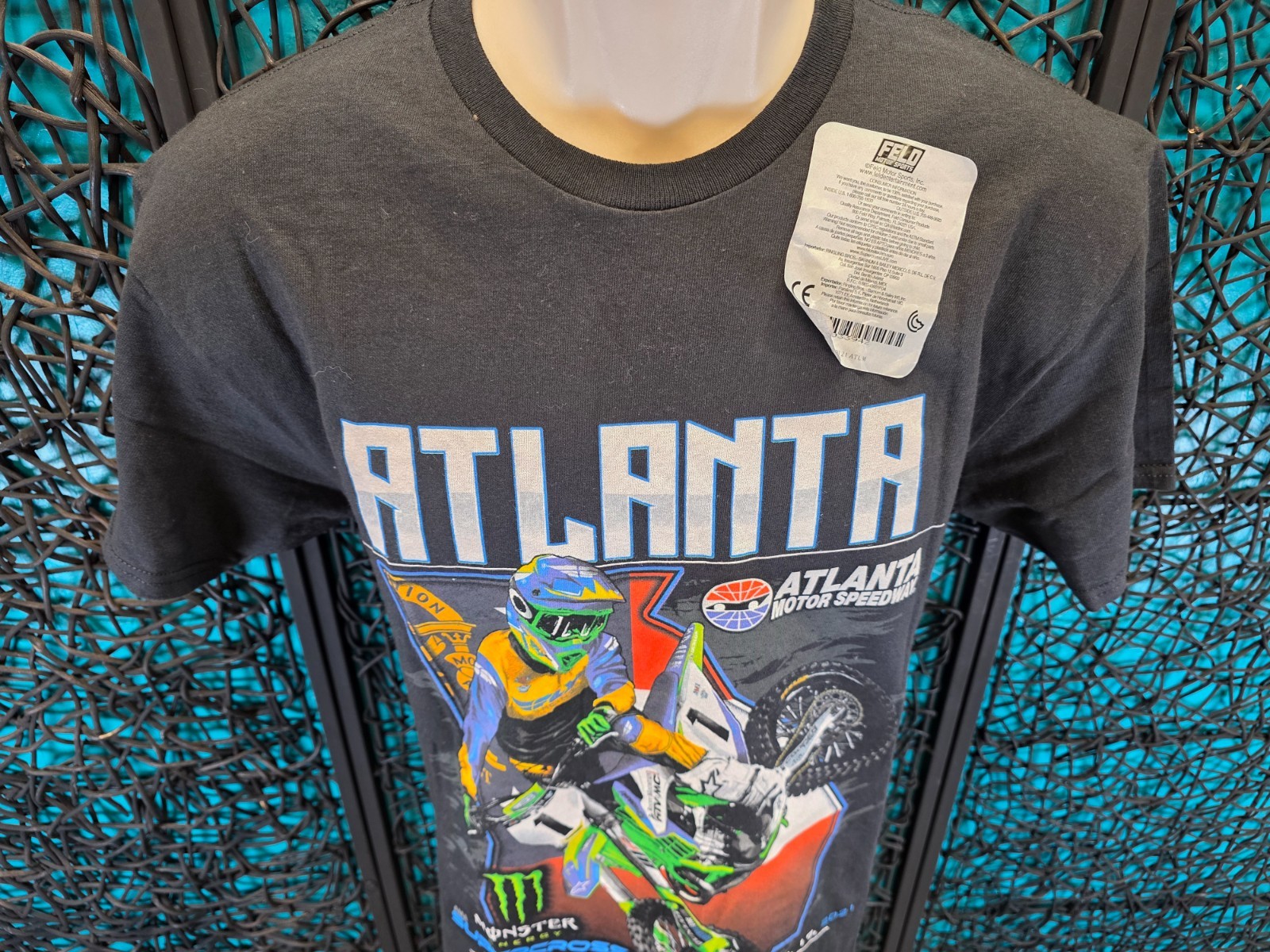 AMA SUPERCROSS T SHIRT MENS SZ. M BLACK 2021 ATLANTA MOTOR SPEEDWAY RACING NEW