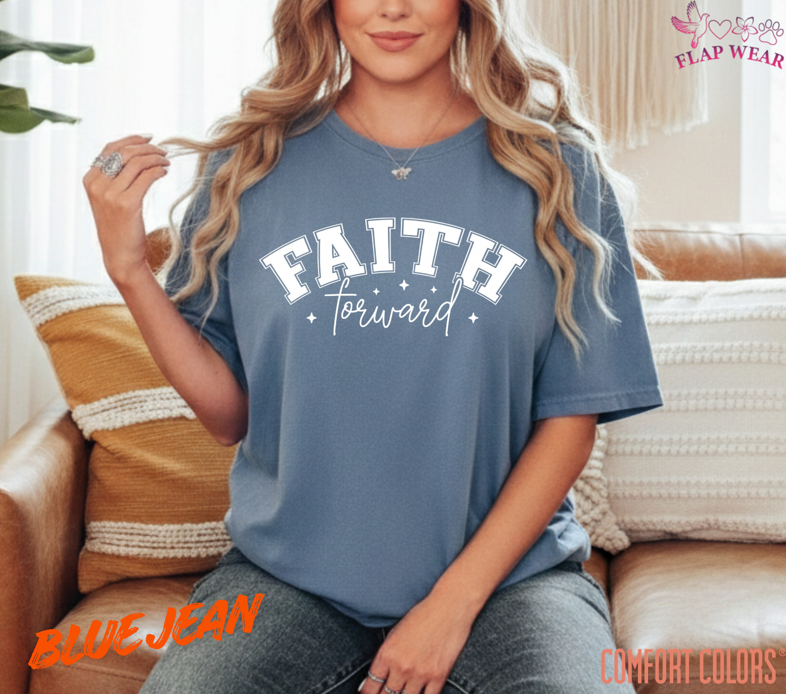 Unisex Faith Forward T-Shirt, Men T shirt,Women T shirt Gift ReligionTop