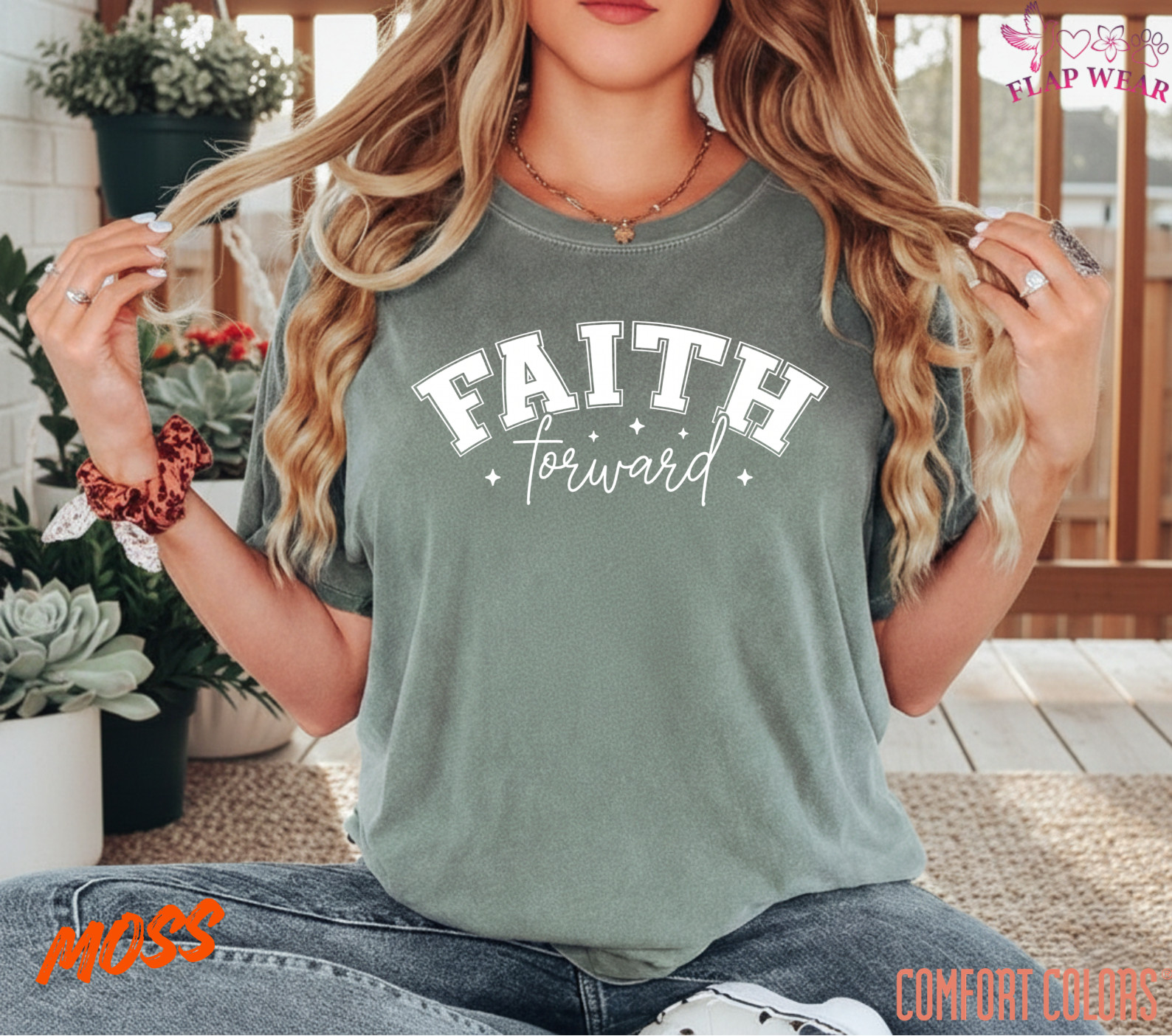 Unisex Faith Forward T-Shirt, Men T shirt,Women T shirt Gift ReligionTop