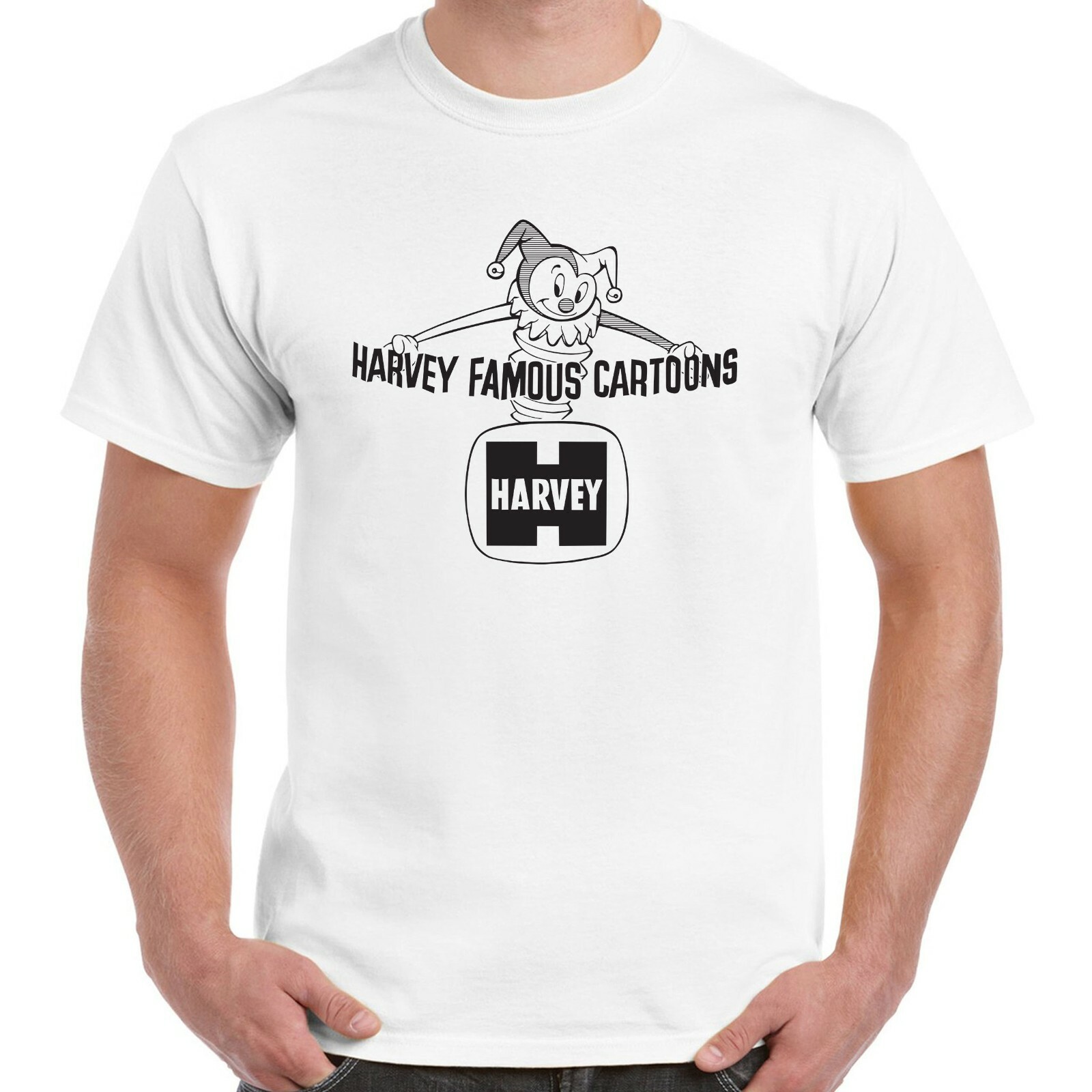 Harvey Famous Cartoons Logo T-Shirt – Defunct Comics Company – 100% Cotton Shirt