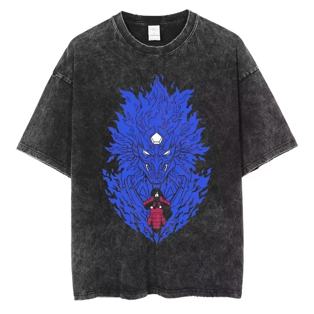 New Hip Hop Vintage T-shirt Men Streetwear Harajuku Japanese Anime 2026 Print Te