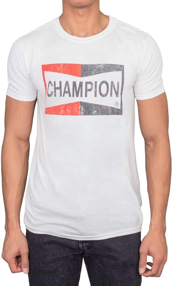 Hollywood Champion Adult White T-Shirt Iconic Cosplay Apparel for Men & Women
