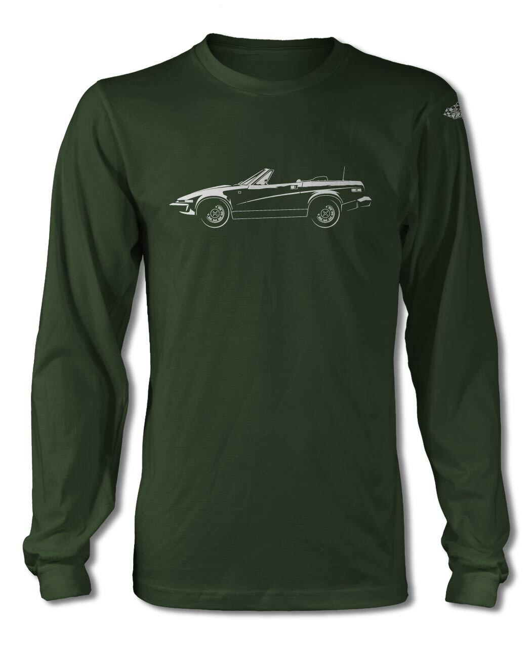 Triumph TR7 Convertible T-Shirt – Long Sleeves – Side View