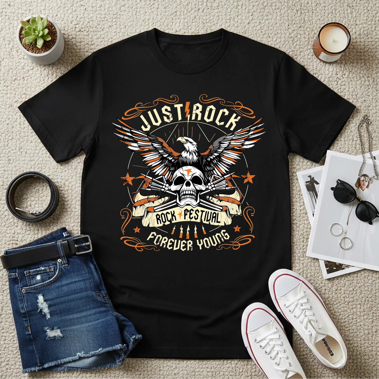 Letter Print Graphic T-Shirt Casual Streetwear Fashion Tee