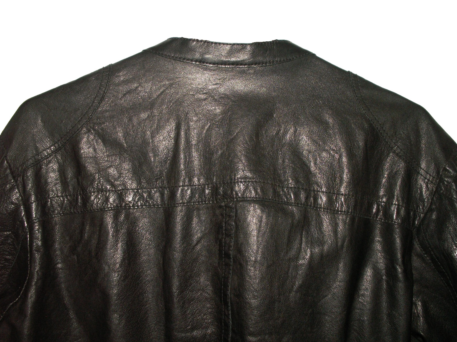 Men’s All Saints DEMON LEATHER SHIRT jacket overshirt L (ref78) £99.99!!!!!