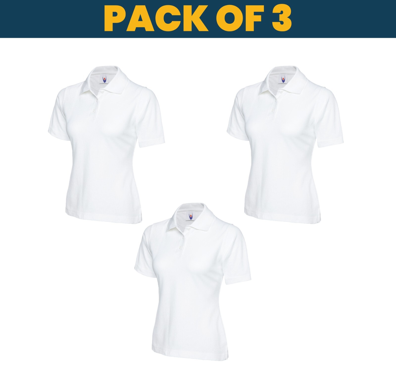Pack of 3 & 5 Uneek Ladies Classic Polo shirt MULTI PACK workwear top UC106