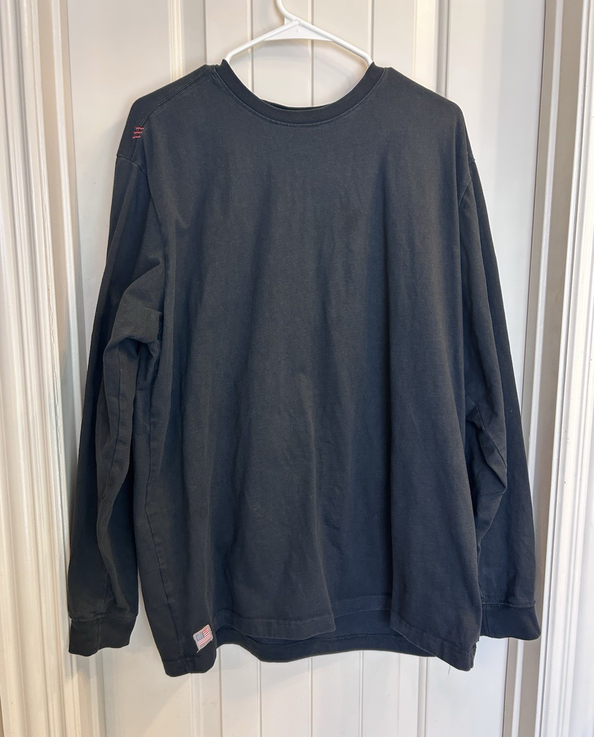 Ariat FR Men’s XL Black Crewneck Long Sleeve Skull Graphic Logo T-Shirt