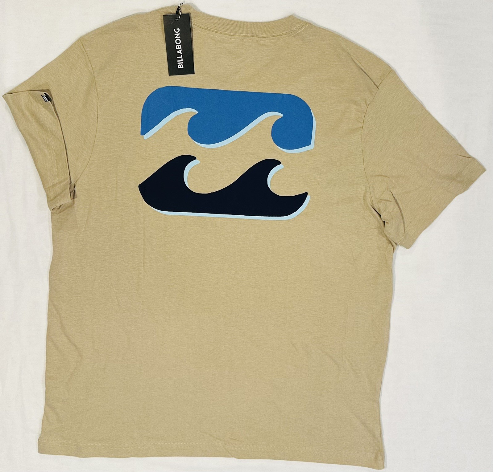 Billabong Men’s Logo T-Shirt XL NWT Plaza Taupe Tan Surf Sand Sun Beach BL001425