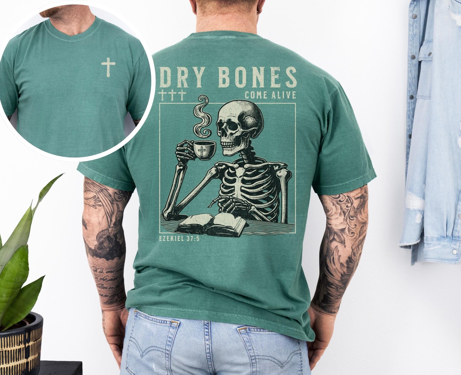 Comfort Colors Dry Bones Christian T-Shirt Religious Streetwear