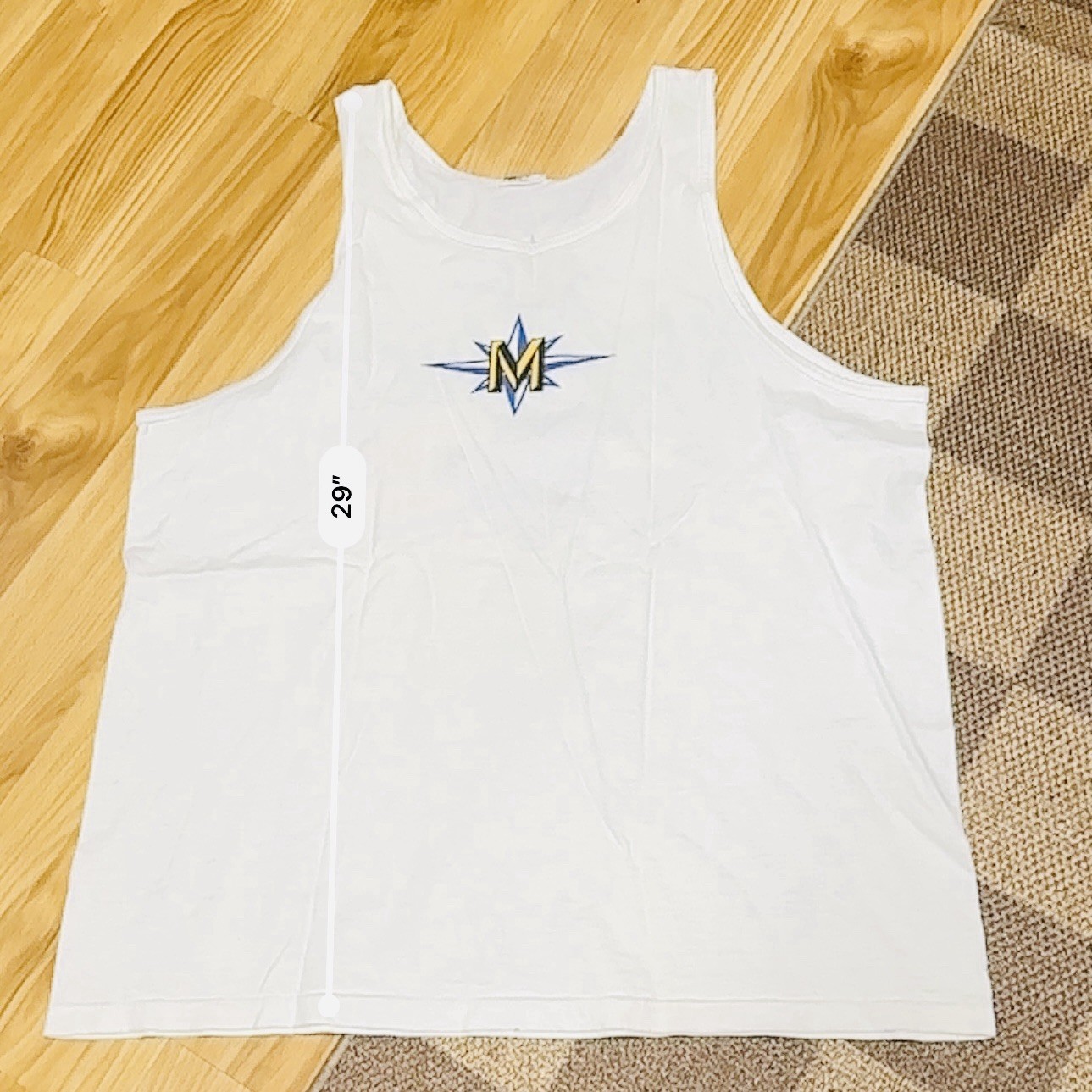 MOSSIMO OG Vintage 1990s A Global Thing Flag Cotton Tank Top Size L