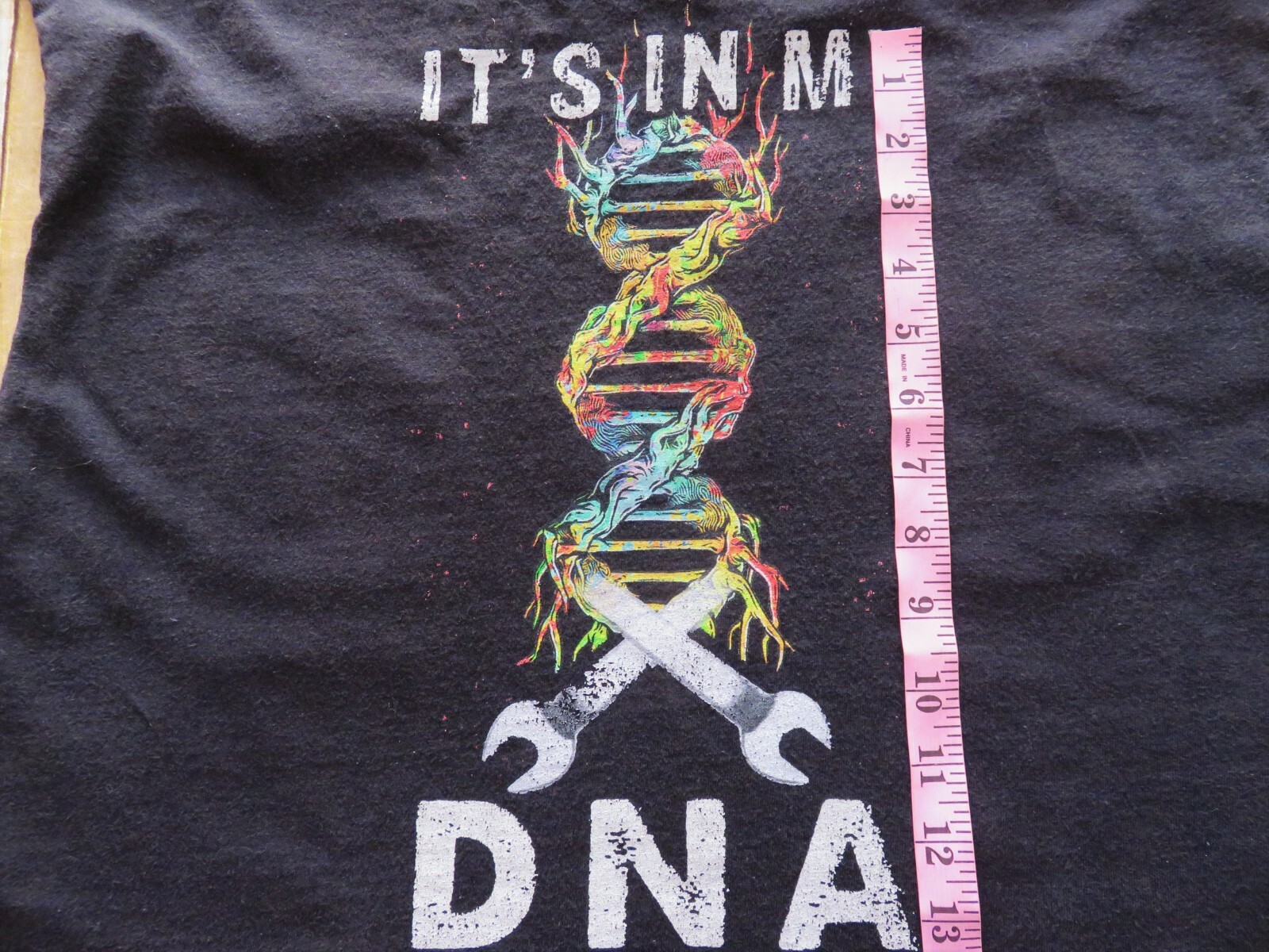 It’s In My DNA Black Muscle Tank T Shirt Grunge Construction Handyman Wrench XL