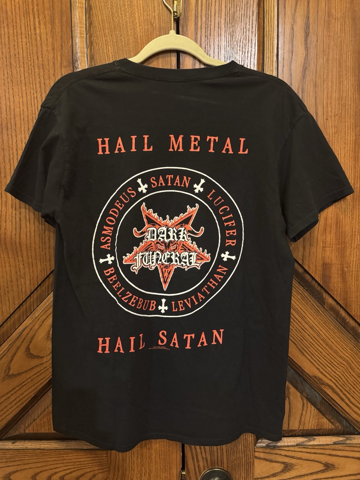 Dark Funeral Swedish Black Metal T-Shirt (double sided), SZ Unknown