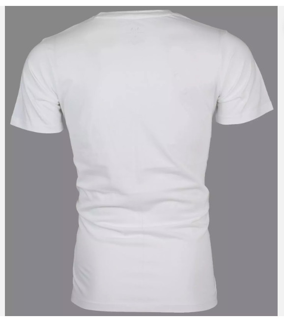 ARMANI EXCHANGE White DIAGONAL STRIPE Short Sleeve Slim Fit Designer T-shirt NWT