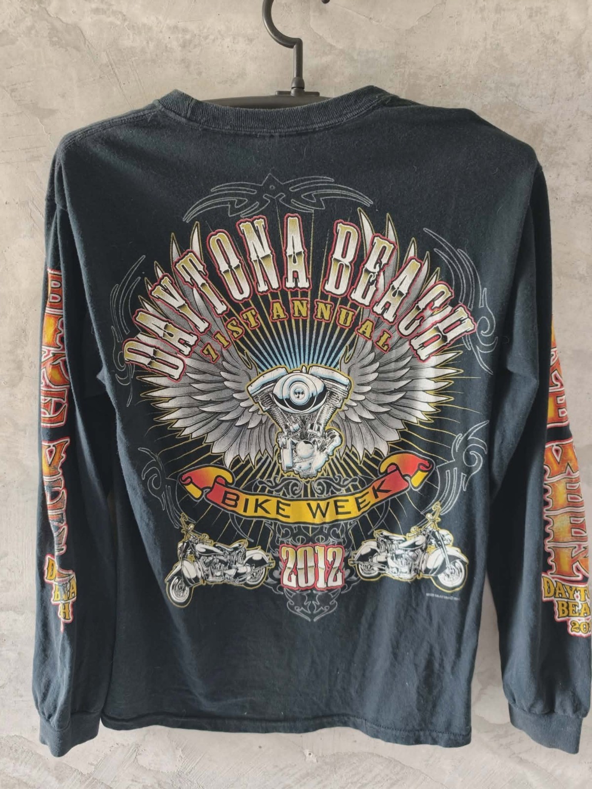 2012 Daytona-Beach Bike Week Shirt Biker Engine Size S