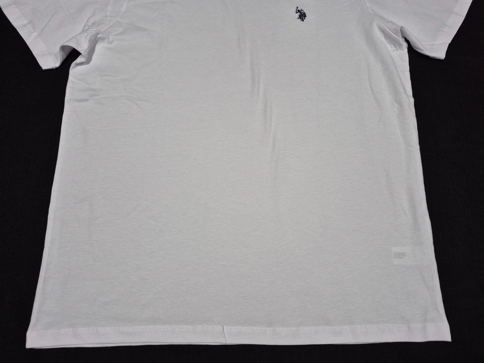 US POLO ASSN Mens Crewneck Casual Classic Short Sleeve Tee 100 % Cotton White