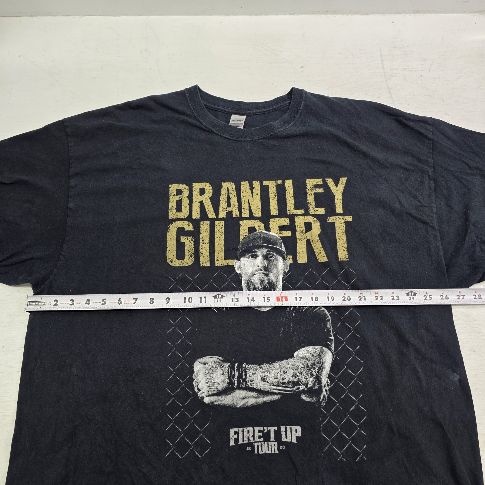 Brantley Gilbert “Fire’t Up” Concert Tour 2020 Dates Country T-Shirt Men’s 3XL