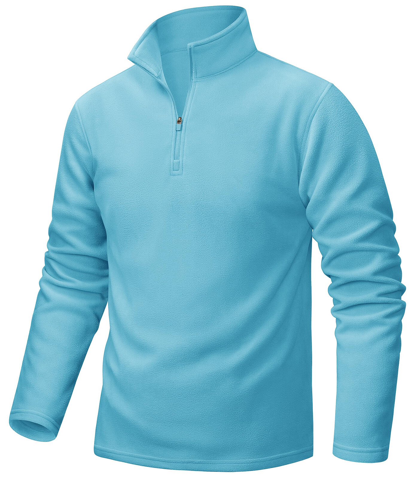 Mens 1/4 Zip Pullover Fleece Jacket Long Sleeve Warm Casual Athletic Sweatshirts