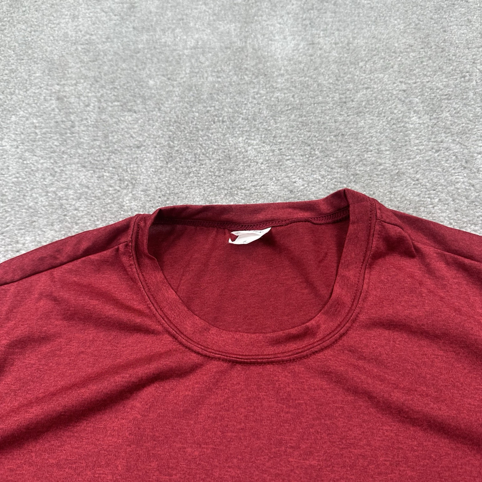 Sport-Tek Adult T Shirt Size Small Dark Red Short Sleeves Activewear