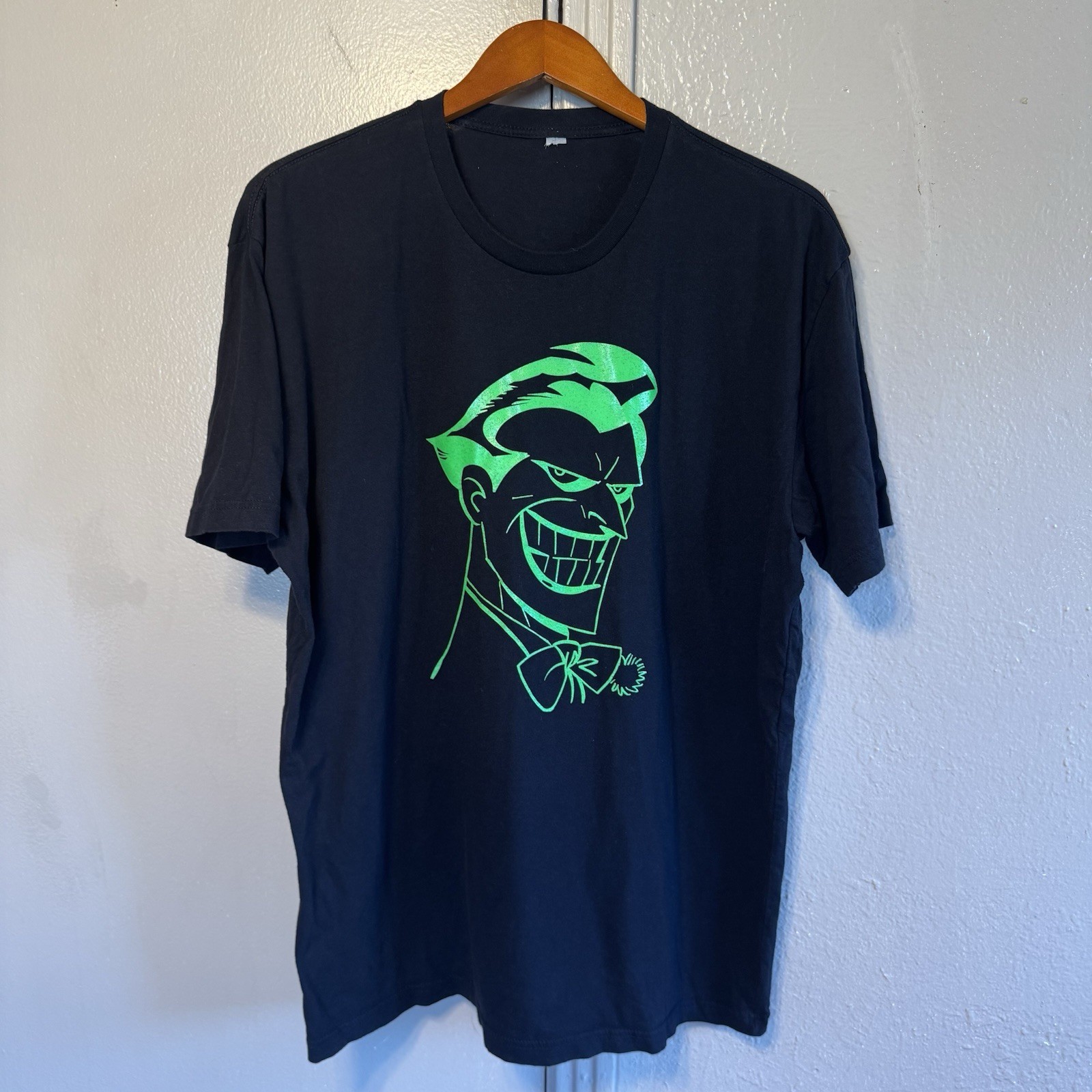 Men’s XL Joker Graphic Green & Black Tee Batman Dc Universe