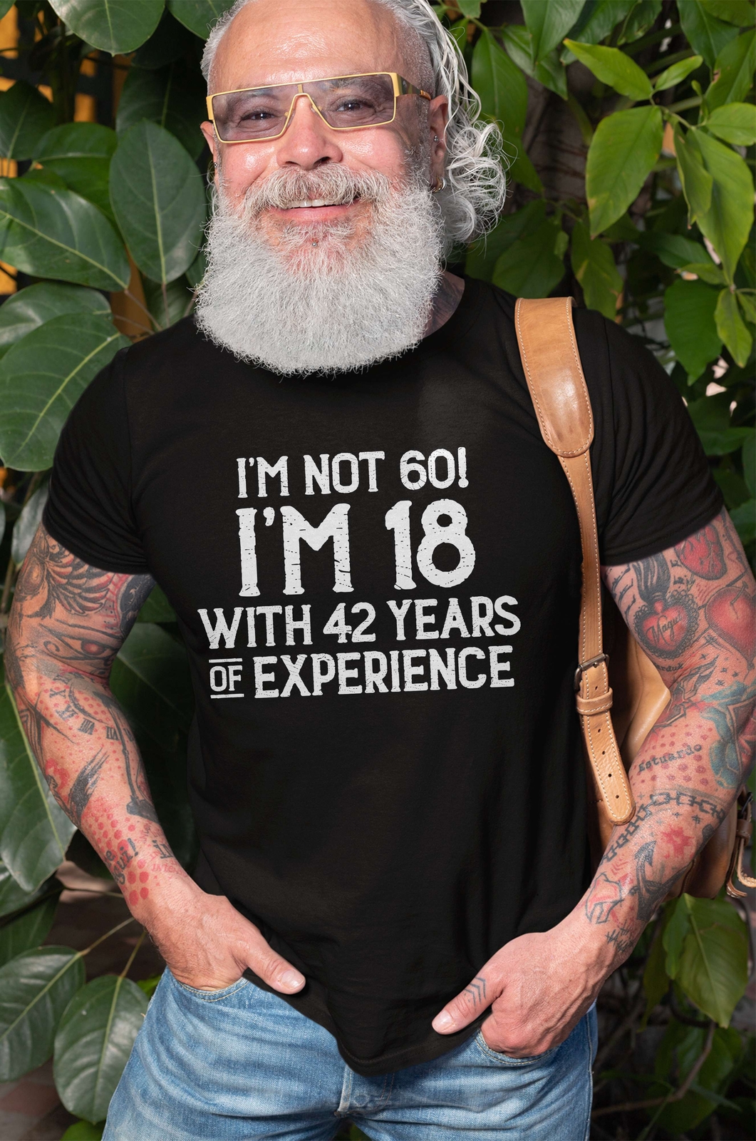 Men’s Funny 60 year anniversary T-shirt Papa Grandpa Dad Father’s day Gift Tee