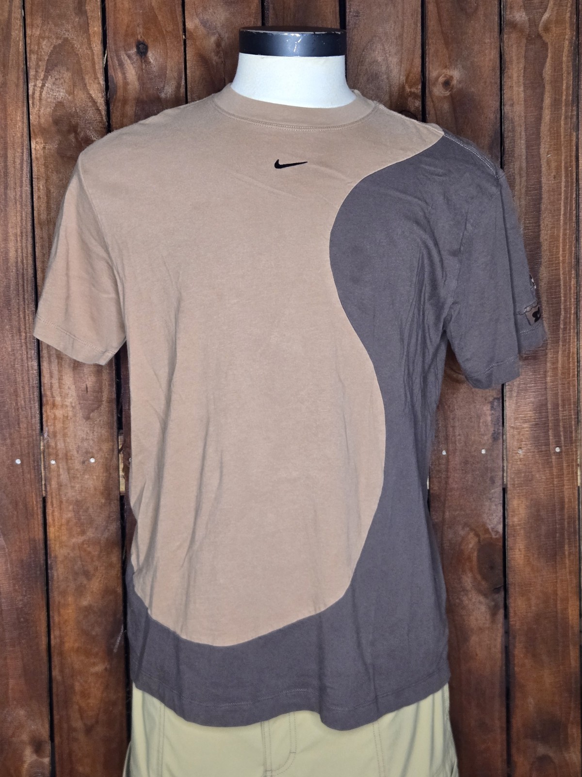 Nike NSW 2 Tone Brown Shirt Large