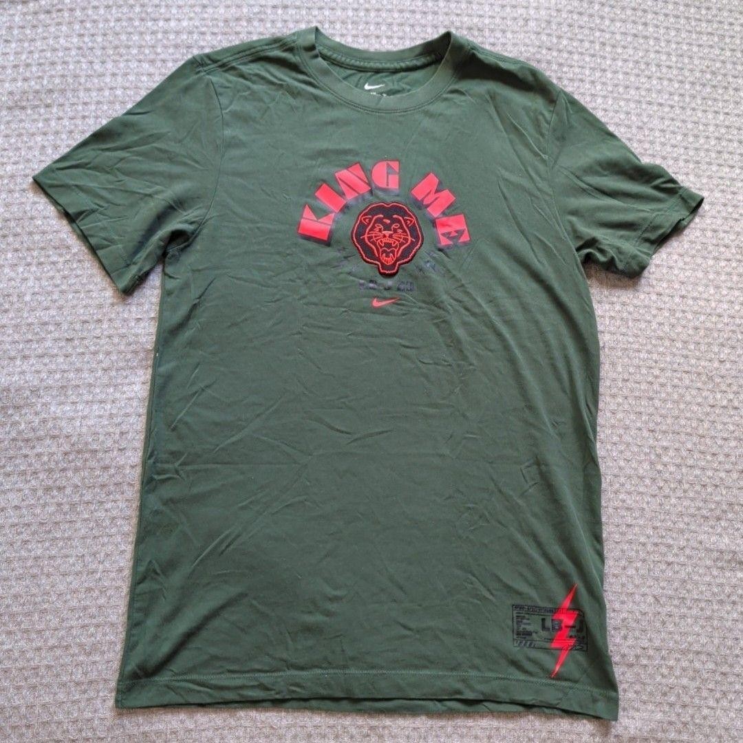 Nike Shirt Mens Small Green LBJ 23 King Me Tee LeBron James Dri-FIT DB8819-337