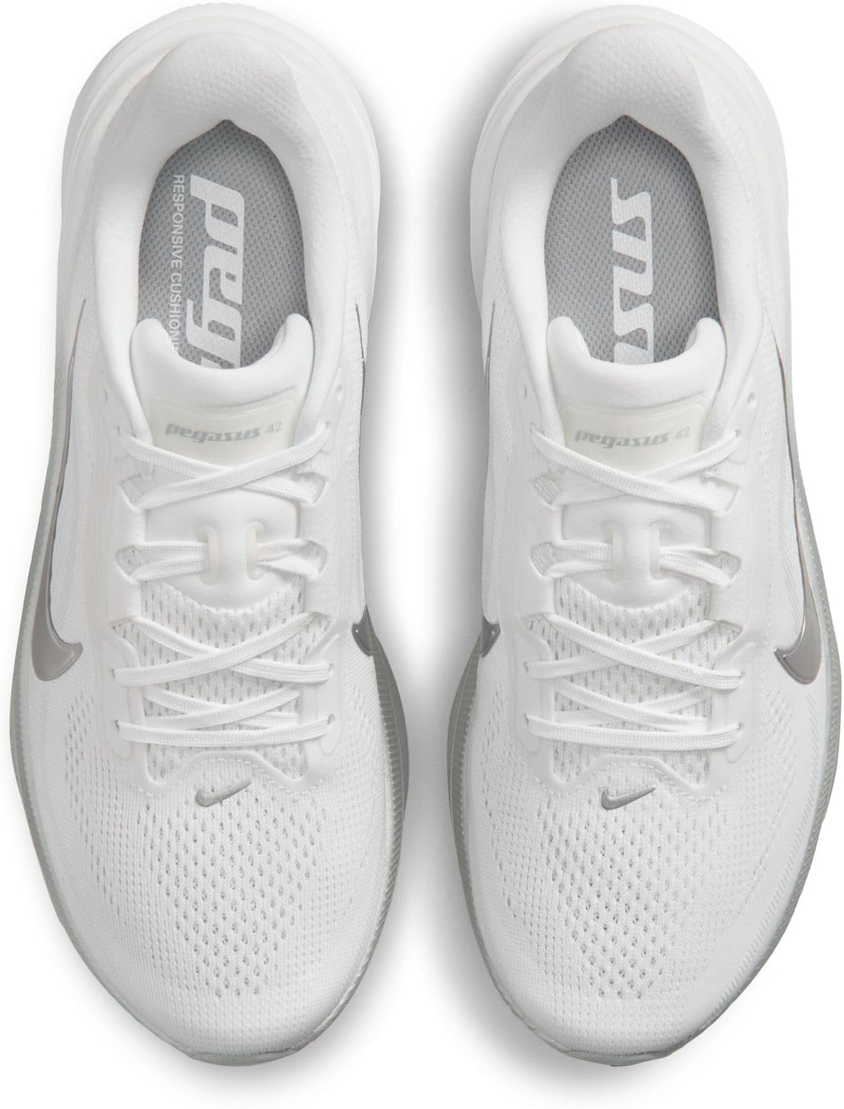 Nike Pegasus 42 – White/Wolf Grey/Cool Grey/Metallic Silver – 11.5