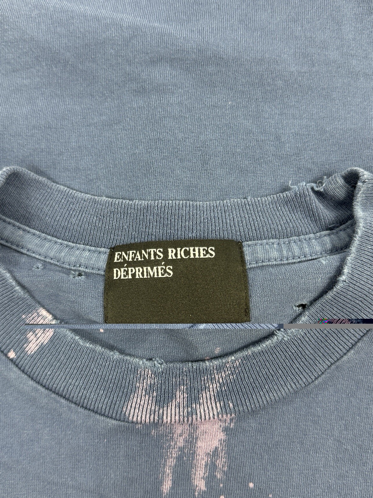 Enfants Riches Deprimes – Paint Splash Distressed Logo T-Shirt Size: L
