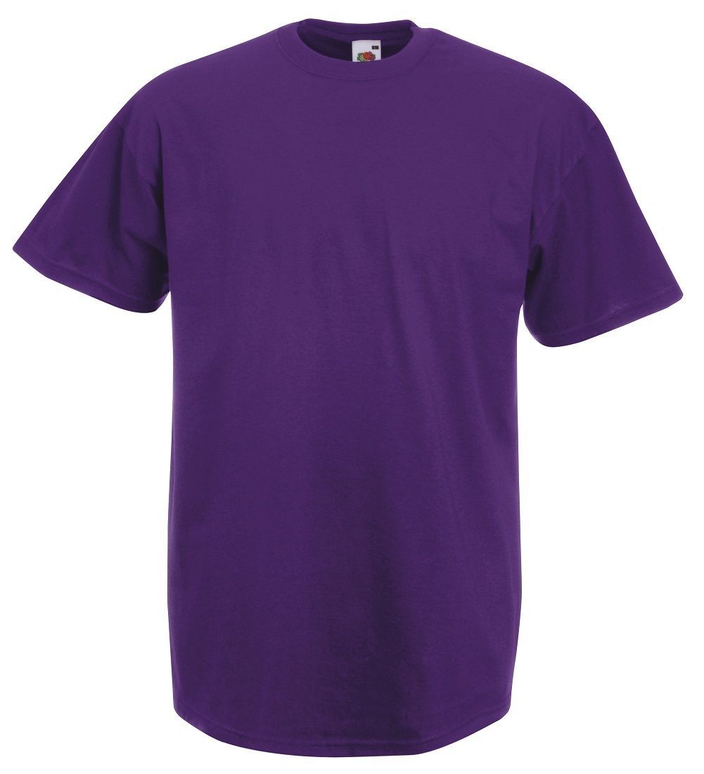 Fruit of the Loom Plain Blank Mens Mans Cotton Tee Shirt Tshirt Value T-Shirt